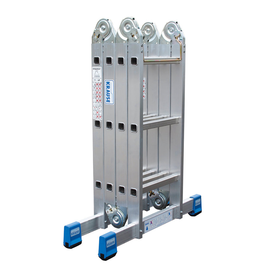 Krause STABILO Sprossen-Gelenk-UniversalLeiter 4x3 Sprossen
