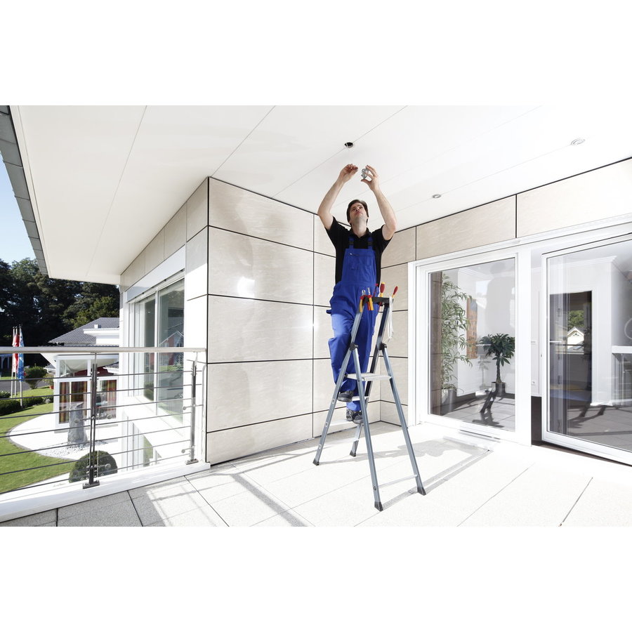 Krause MONTO Stufen-Stehleiter SePro S eloxiert 4 Stufen