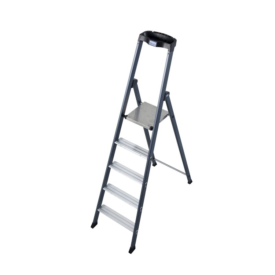 Krause MONTO Stufen-Stehleiter SePro S eloxiert 5 Stufen