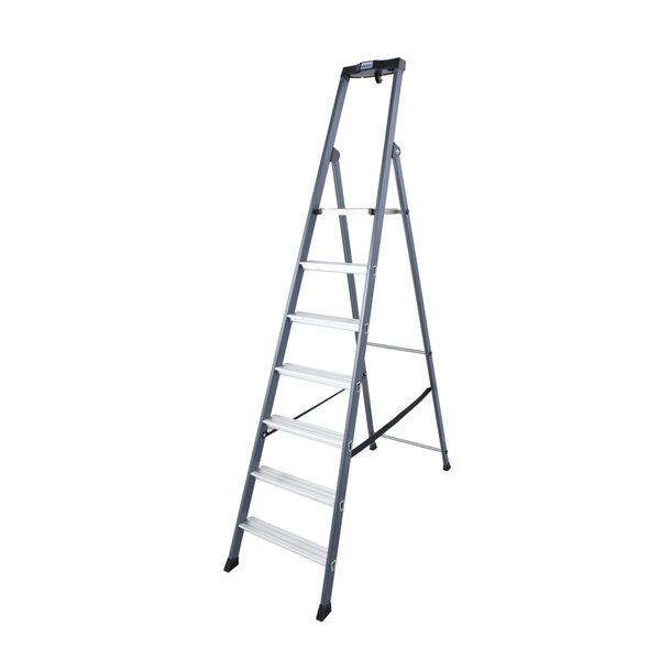 Krause MONTO Stufen-Stehleiter SePro S eloxiert 7 Stufen