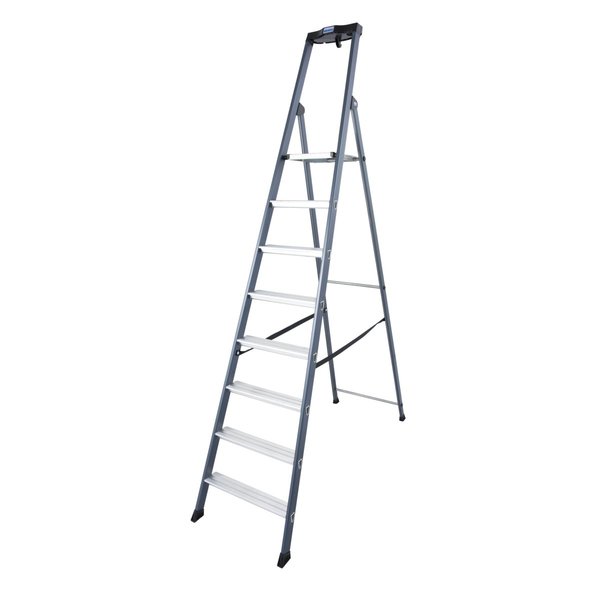 Krause MONTO Stufen-Stehleiter SePro S eloxiert 8 Stufen