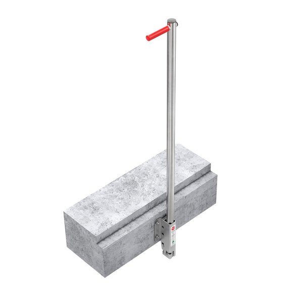 Hailo Professional Einstiegshilfe versenkbar, Wandmontage Typ 200 Edelstahl 1.4301