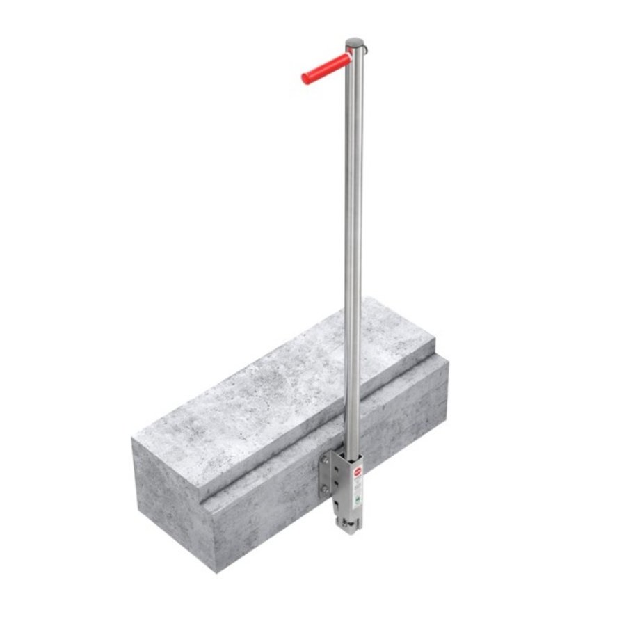 Hailo Professional Einstiegshilfe versenkbar, Wandmontage Typ 200 Edelstahl 1.4571