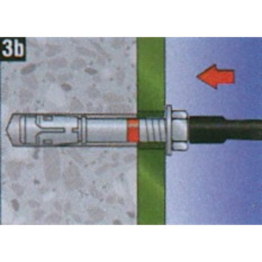 Hailo Professional Bolzenanker Hilti M10x90, Set (4 Stk.) Typ 200 Edelstahl 1.4571