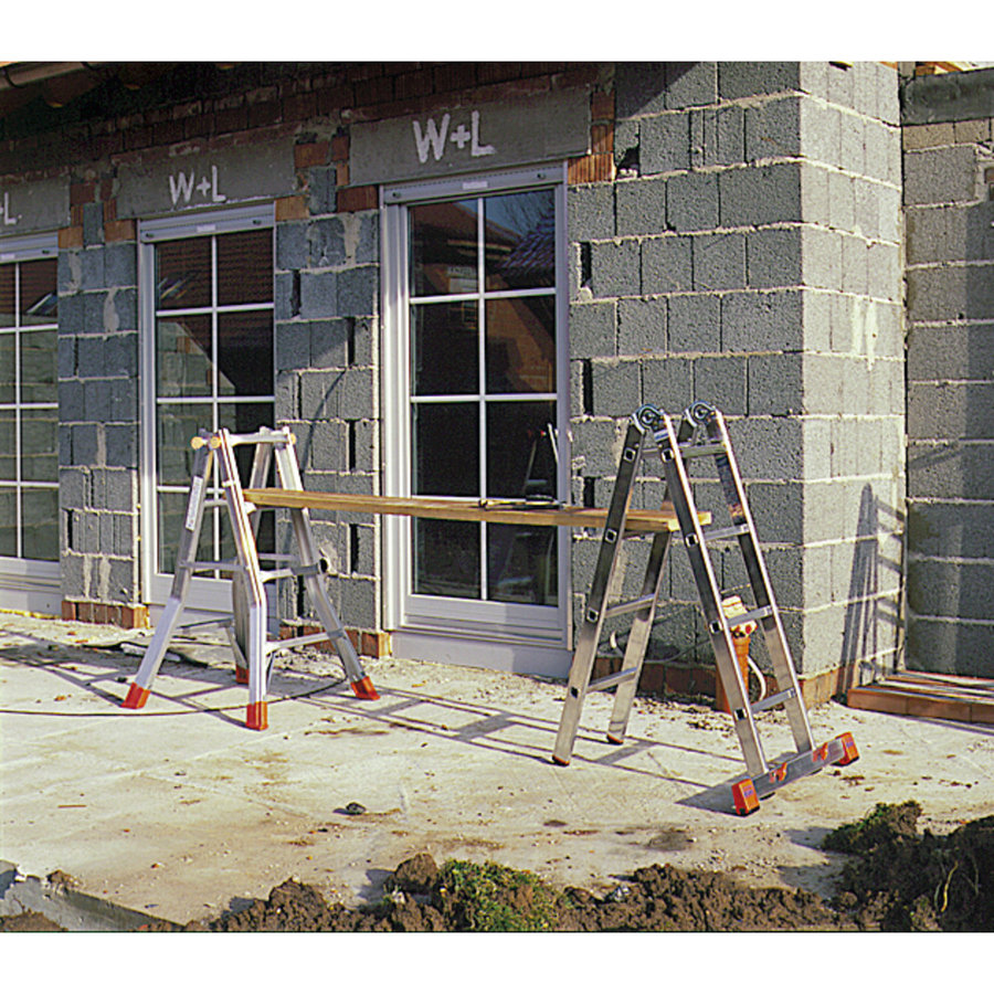 Krause MONTO - Sprossen-Gelenk-TeleskopLeiter - TeleMatic 4x4 Sprossen