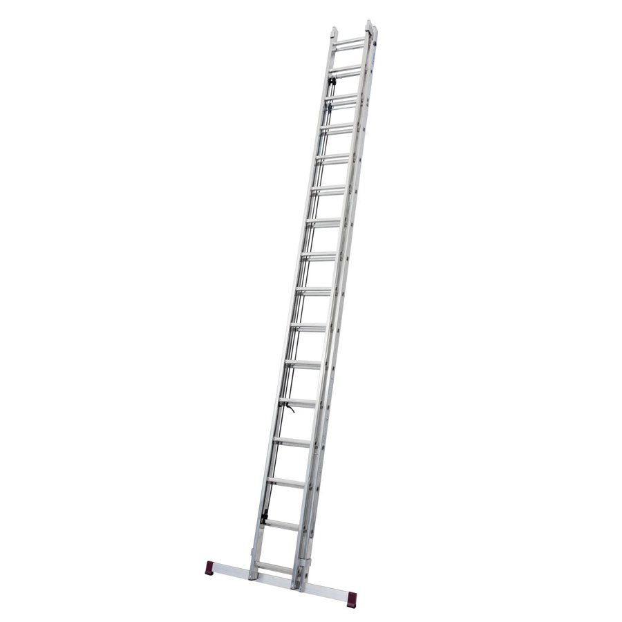 Krause CORDA SeilzugLeiter mit Traverse 2x16 Sprossen