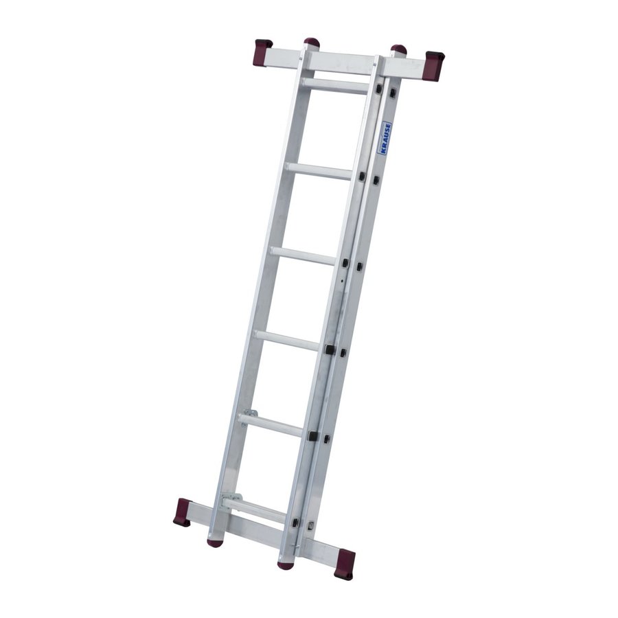 Krause CORDA Leitergerüst für Treppen geeignet 2x6 Sprossen