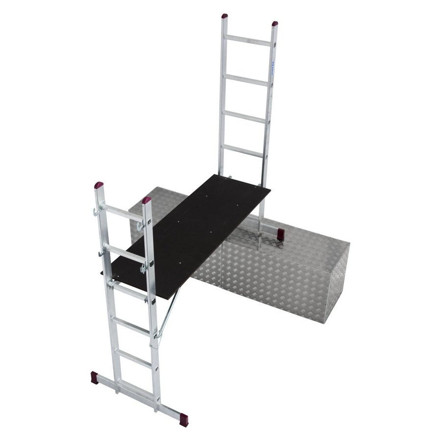 Krause CORDA Leitergerüst für Treppen geeignet 2x6 Sprossen