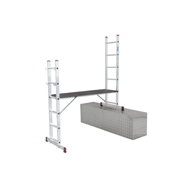 Krause CORDA Leitergerüst für Treppen geeignet 2x6 Sprossen