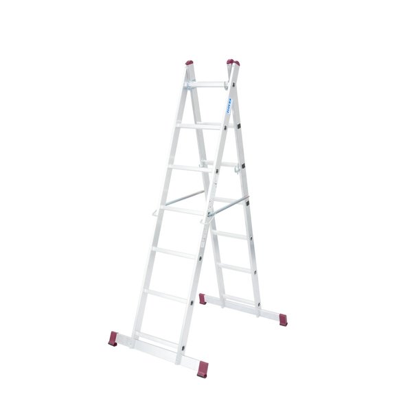 Krause CORDA Leitergerüst für Treppen geeignet 2x7 Sprossen