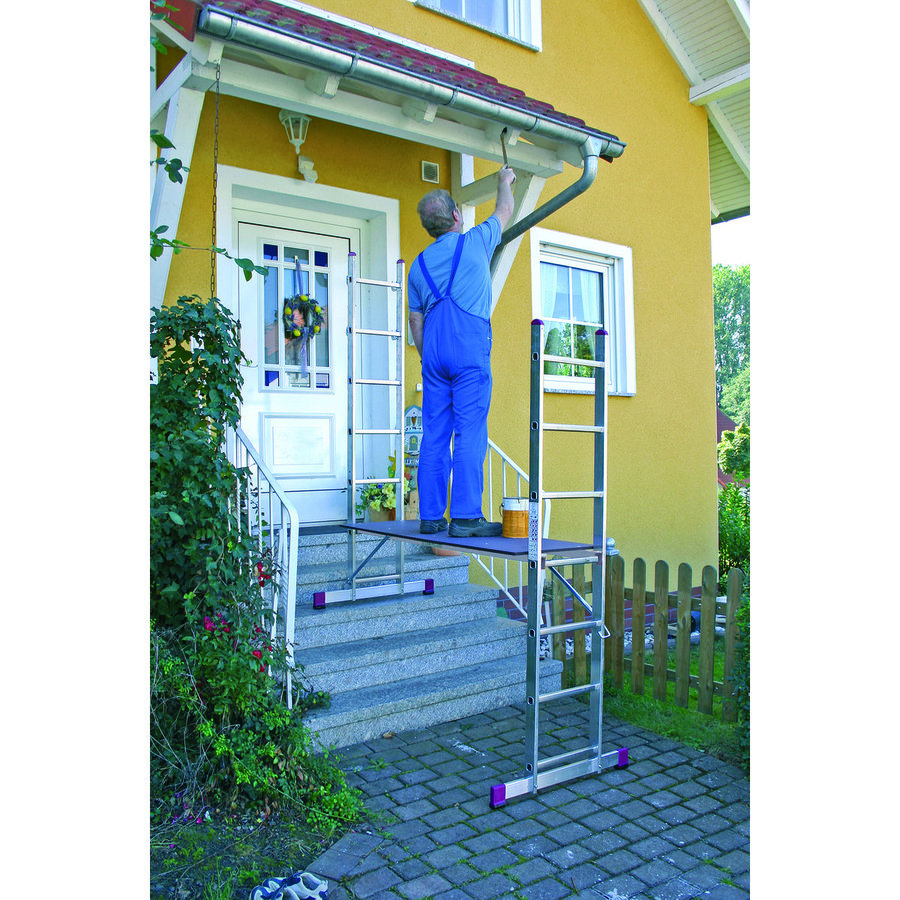 Krause CORDA Leitergerüst für Treppen geeignet 2x7 Sprossen