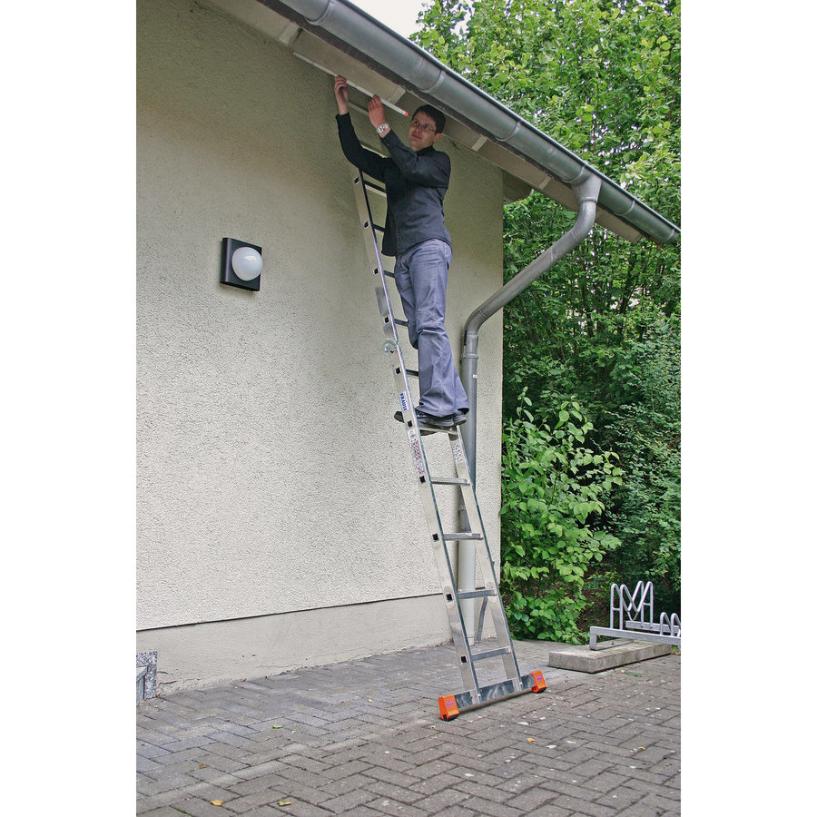 Krause MONTO Sprossen-Gelenk-DoppelLeiter TriMatic 2x6 Sprossen