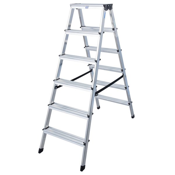 Krause MONTO Stufen-DoppelLeiter Dopplo 2x6 Stufen