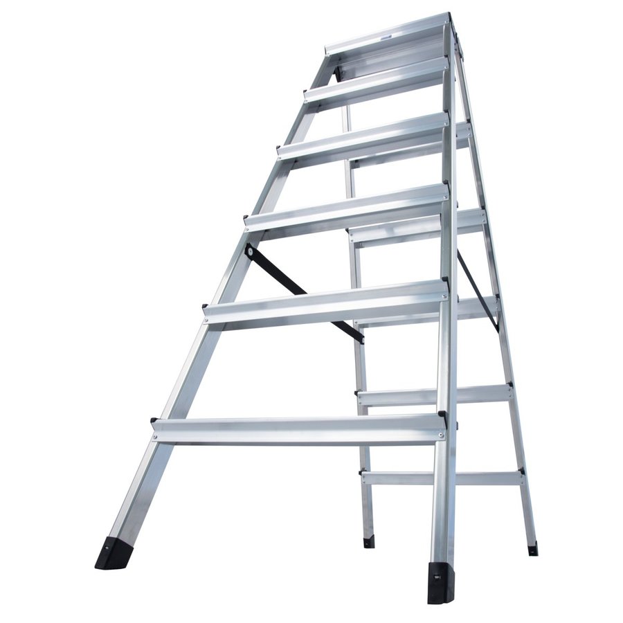 Krause MONTO Stufen-DoppelLeiter Dopplo 2x6 Stufen