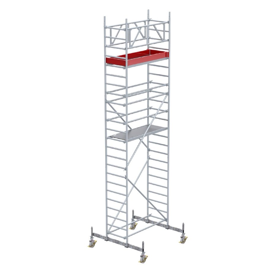 Euroline Gerüsttyp 9511 mit Fahrbalken verschiebbar (Typ 0,75 x 1,80 m) mit Arbeitshöhe bis 7,30 m