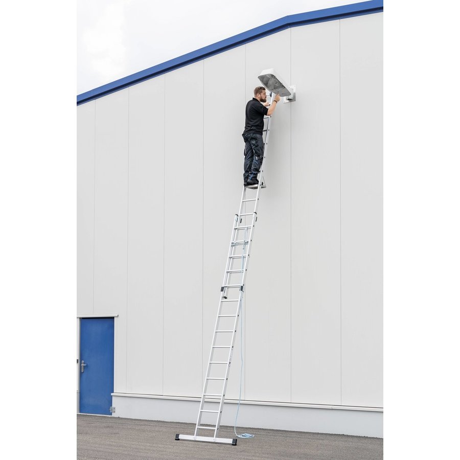 Günzburger Steigtechnik Sprossen-Seilzugleiter 2-teilig mit Standard-Traverse 2x24 Sprossen