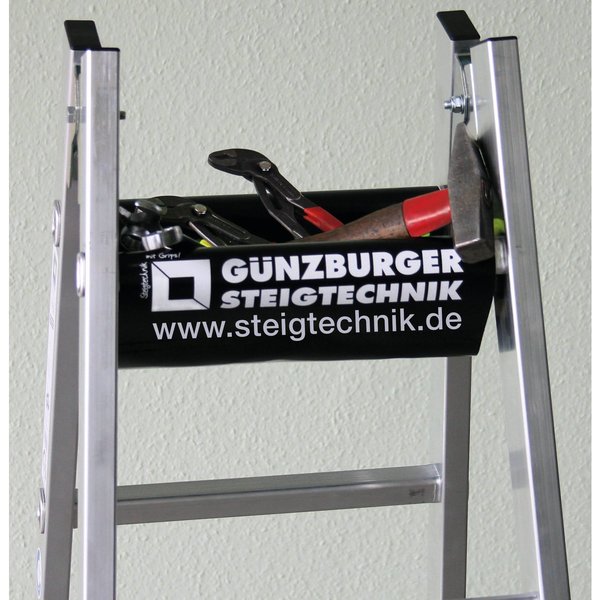 Günzburger Steigtechnik Sprossen-Stehleiter SprossenSafe R 13 2x8 Sprossen