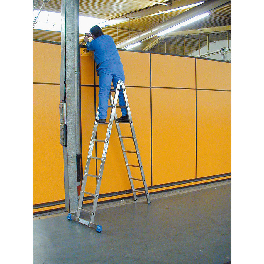 Krause STABILO Sprossen-Gelenk-DoppelLeiter 2x8 Sprossen