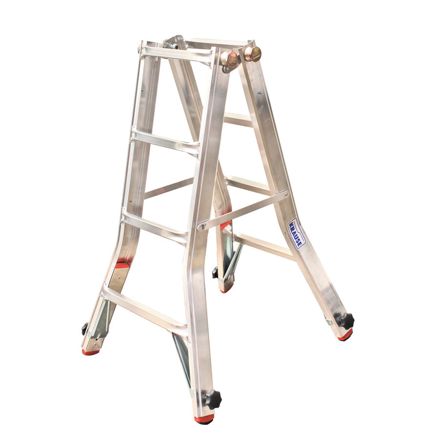Krause MONTO Sprossen-Gelenk-TeleskopLeiter  mit 4 Holmverlängerungen 4x4
