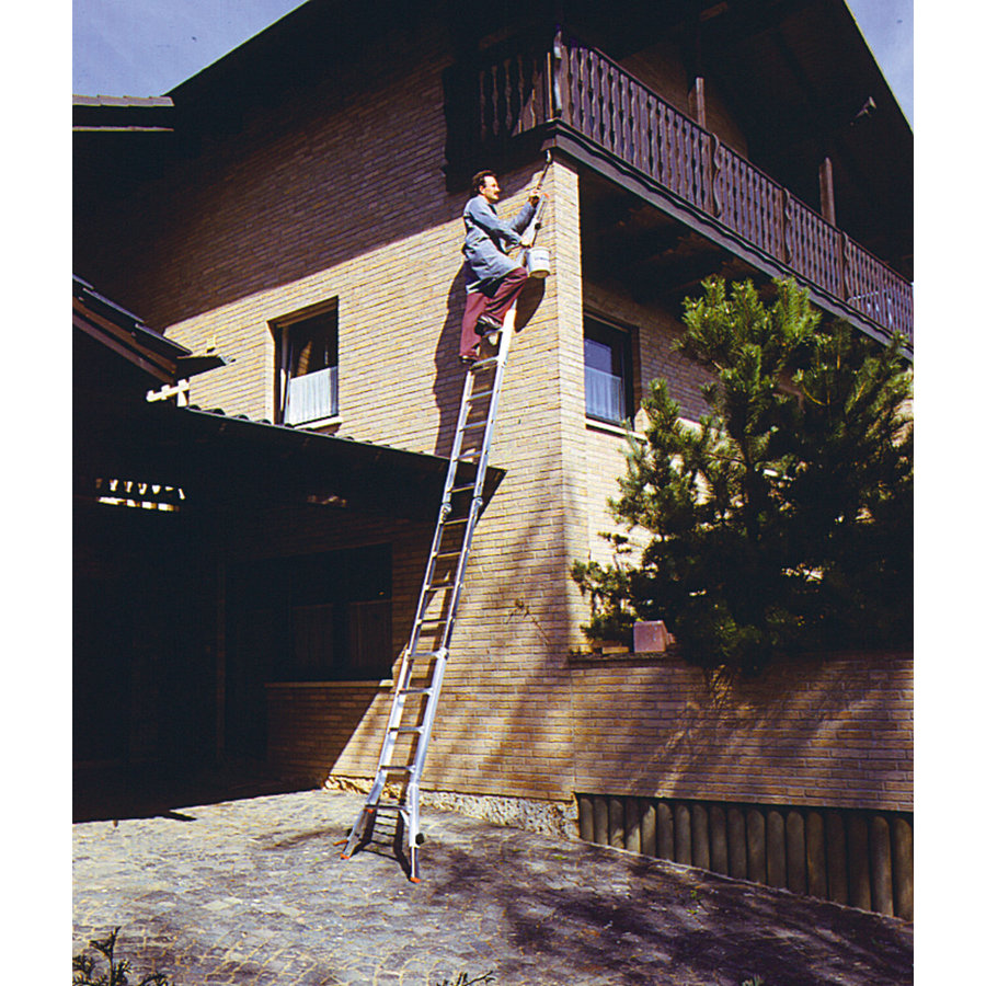 Krause MONTO Sprossen-Gelenk-TeleskopLeiter  mit 4 Holmverlängerungen 4x5