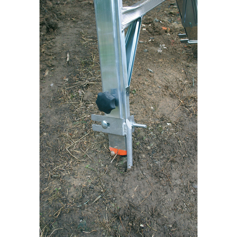 Krause MONTO Sprossen-Gelenk-TeleskopLeiter  mit 4 Holmverlängerungen 4x4