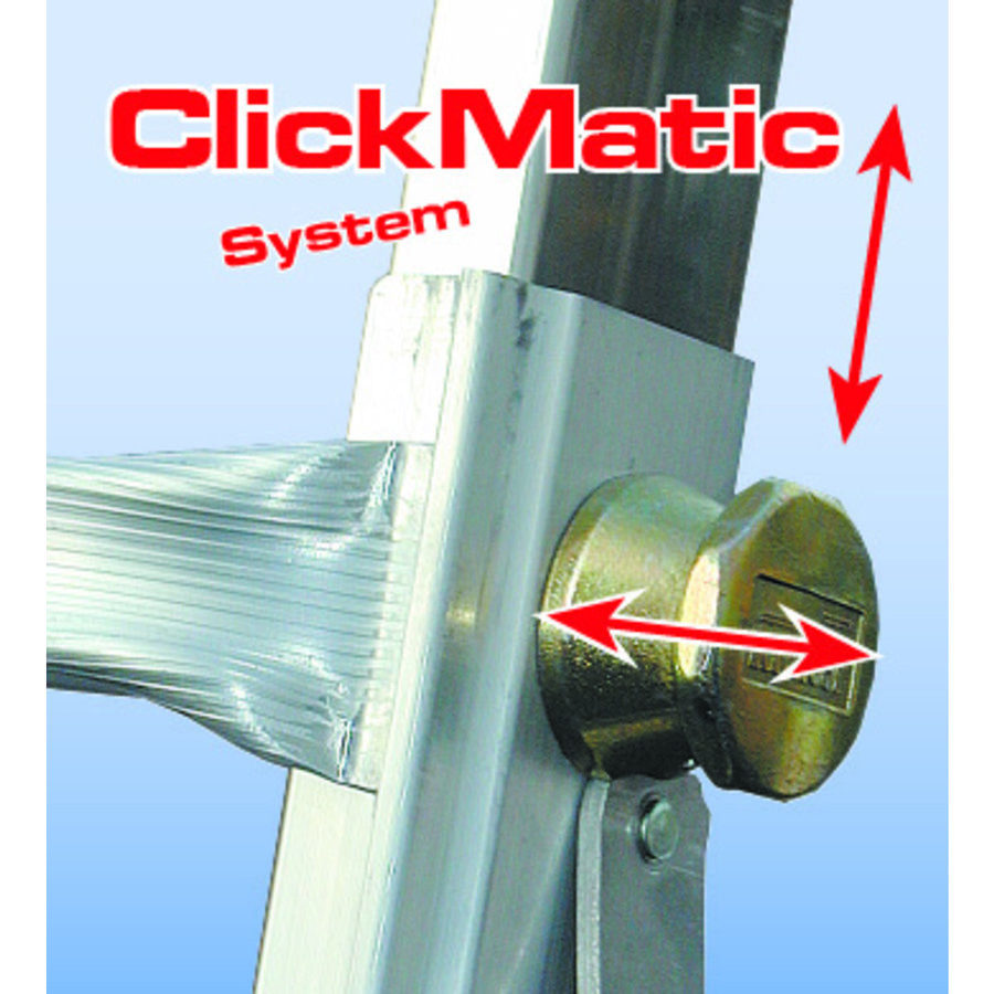 Krause MONTO Sprossen-Gelenk-TeleskopLeiter  mit 4 Holmverlängerungen 4x5