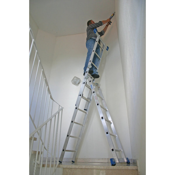 Krause STABILO Sprossen-Gelenk-CombiLeiter 2x3 und 2x6 Sprossen