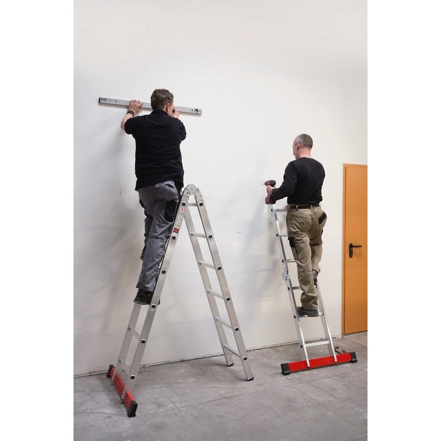 Euroline Alu-Combi- Klappleiter 2x3 und 2x6 Sprossen