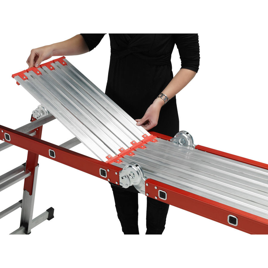 Altrex Vielzweckleiter Varitrex Do-it-All mit Alu-Plattform