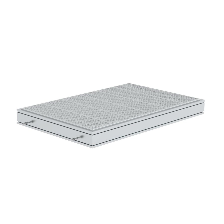 Günzburger Steigtechnik Plattform Stahl-Lochblech Plattformlänge 1260 mm