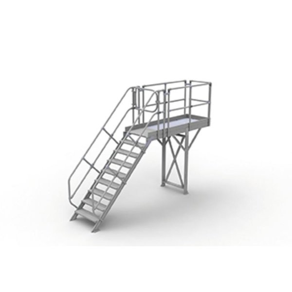 Günzburger Steigtechnik Treppen-Modul Aluminium-Lochblech