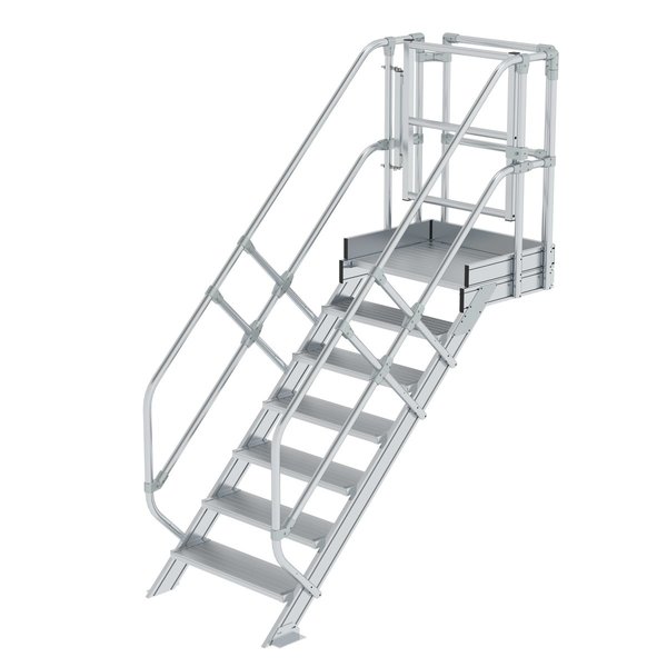 Günzburger Steigtechnik Treppen-Modul Aluminium geriffelt 7 Stufen