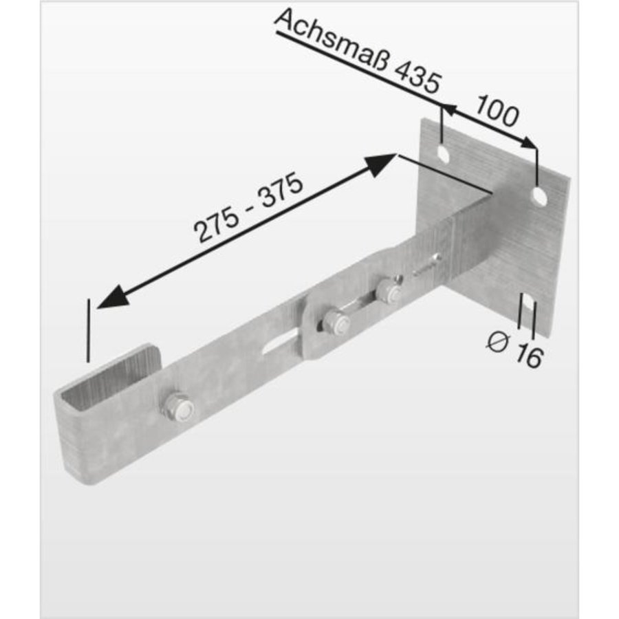 Günzburger Steigtechnik Verstellbarer Wandhalter