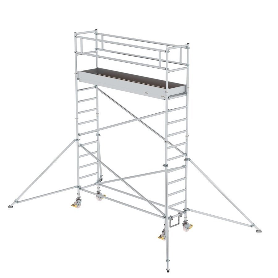 Günzburger Steigtechnik Rollgerüst 0,75x3,0 m mit PF im 2-m-Abstand & Ausleger PF-Höhe 3,35 m