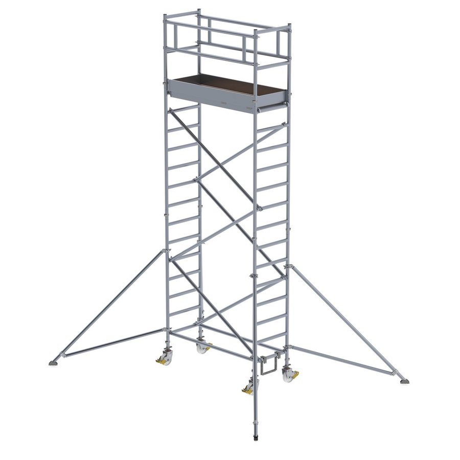 Günzburger Steigtechnik Rollgerüst 0,75x3,0 m mit Auslegern Plattformhöhe 4,35 m