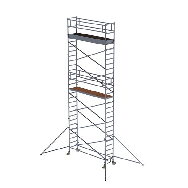 Günzburger Steigtechnik Rollgerüst 0,75x3,0 m mit Auslegern Plattformhöhe 7,35 m