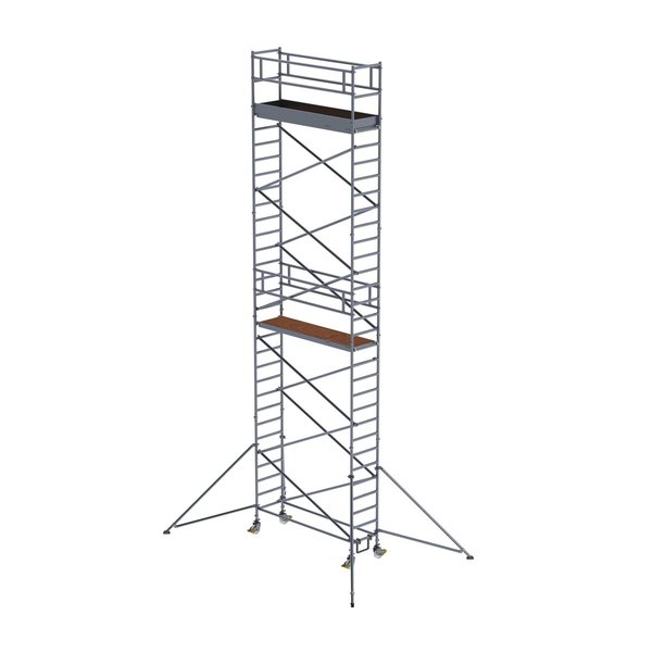 Günzburger Steigtechnik Rollgerüst 0,75x2,45 m mit Auslegern Plattformhöhe 8,35 m