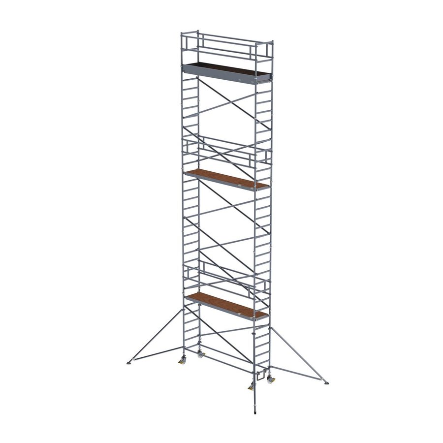 Günzburger Steigtechnik Rollgerüst 0,75x3,0 m mit Auslegern Plattformhöhe 9,35 m