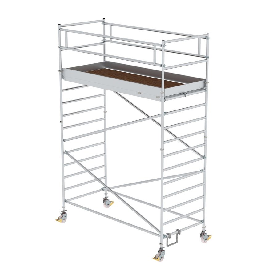 Günzburger Steigtechnik Rollgerüst 1,35x3,0 m mit Doppel-Plattform Plattformhöhe 3,35 m