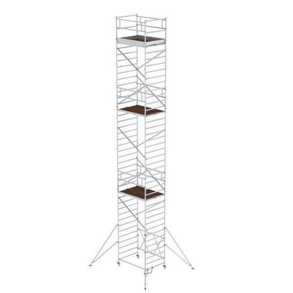 Günzburger Steigtechnik Klappgerüst 1,35 x 1,80 m mit Ausleger Plattformhöhe 10,80 m