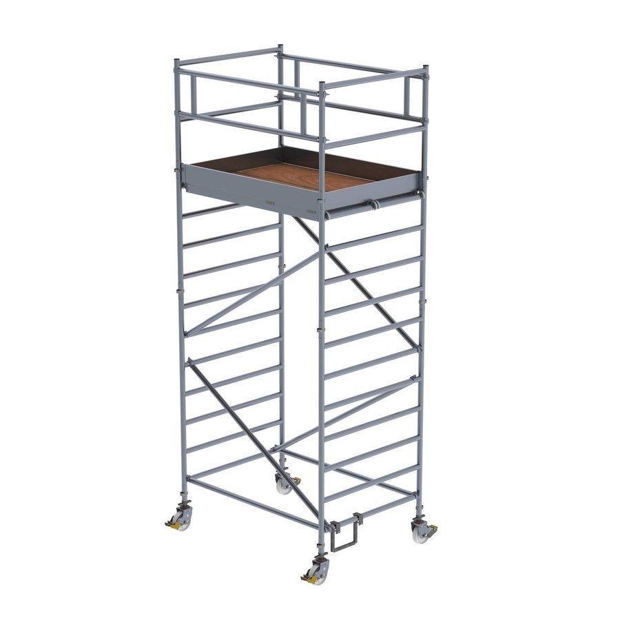 Günzburger Steigtechnik Rollgerüst 1,35 x 1,80 m mit Doppel-Plattform Plattformhöhe 3,45 m