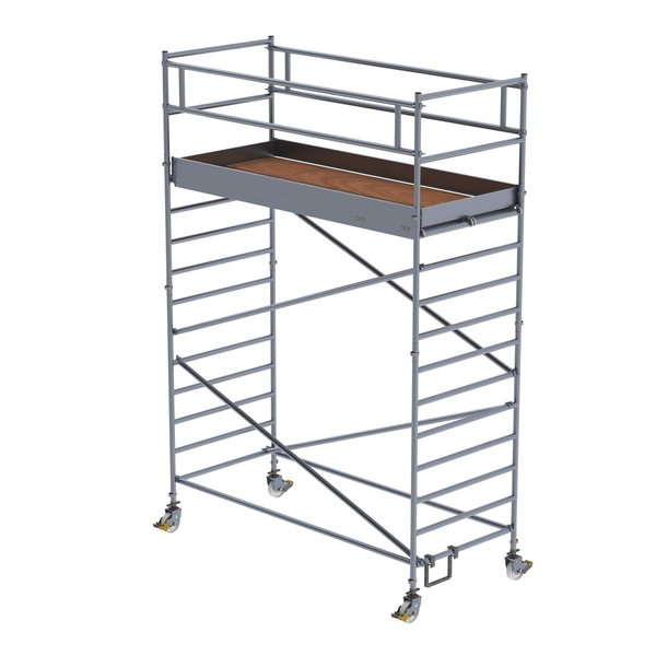 Günzburger Steigtechnik Rollgerüst 1,35 x 3,0 m mit Doppel-Plattform Plattformhöhe 3,35 m