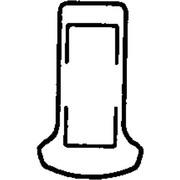 Günzburger Steigtechnik Innenschuh Sprossen und Stufen-Leitern Holm 58x25mm