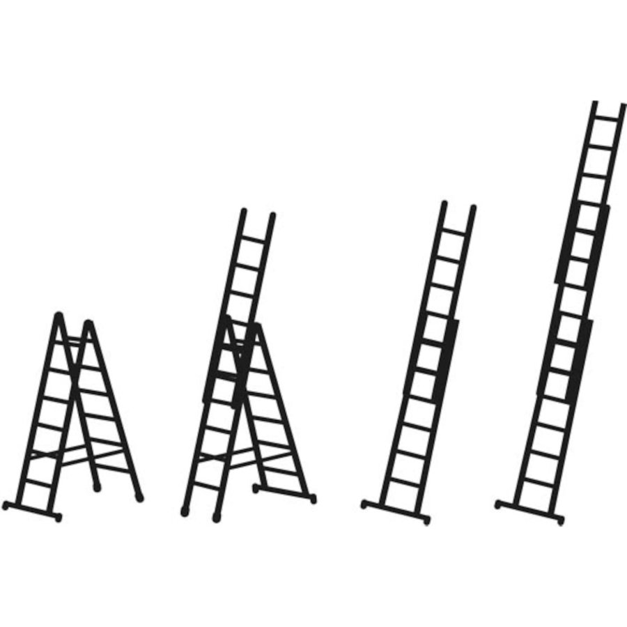 ZARGES Skymaster Plus X - LM-Mehrzweckleiter 3x8 Sprossen