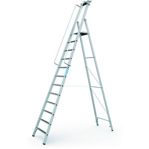 ZARGES Meistertritt S - LM-Stehleiter m Plattform 12 Stufen