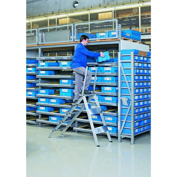 ZARGES Plazamax P - LM-Sicherheitstreppe 4 Stufen