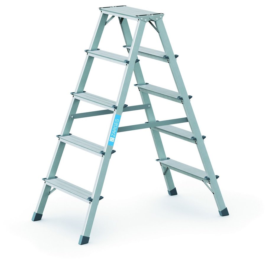 ZARGES Scana B - Stufen-Stehleiter 2x5 Stufen