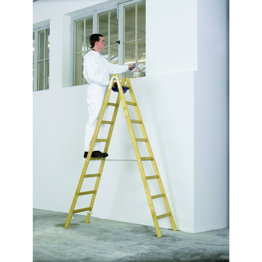 ZARGES Crestamax B - Holz-Stehleiter 2x5 Sprossen