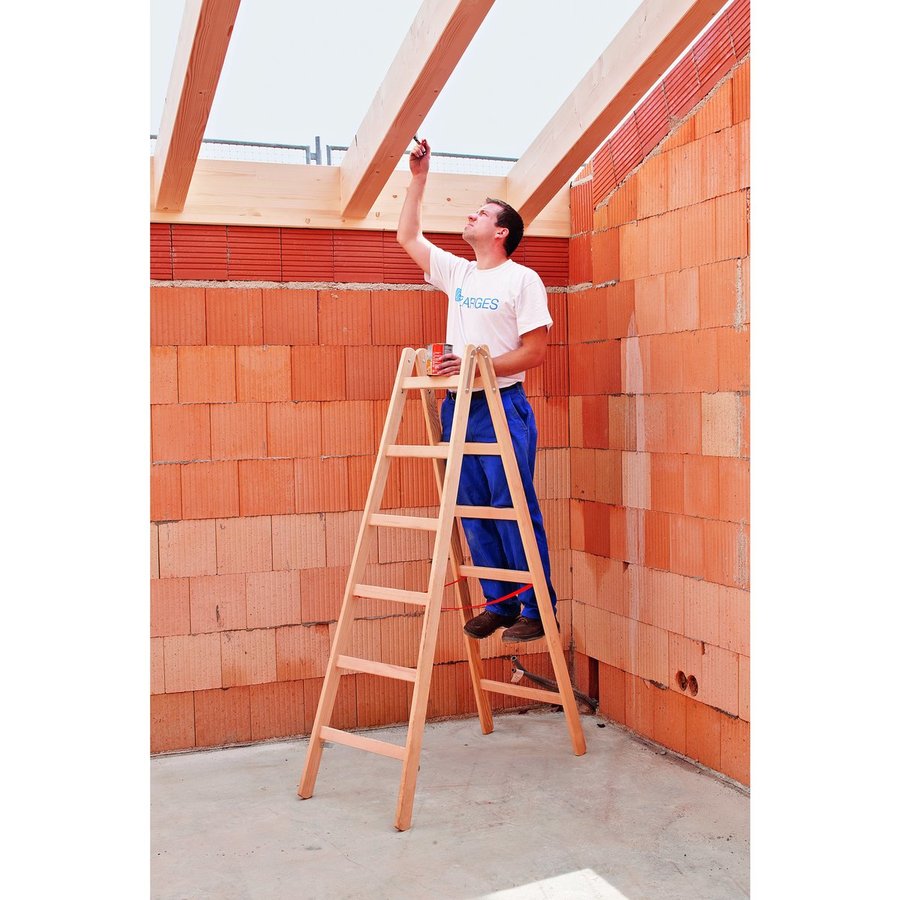 ZARGES Cresta B - Holz-Stehleiter 2x6 Sprossen