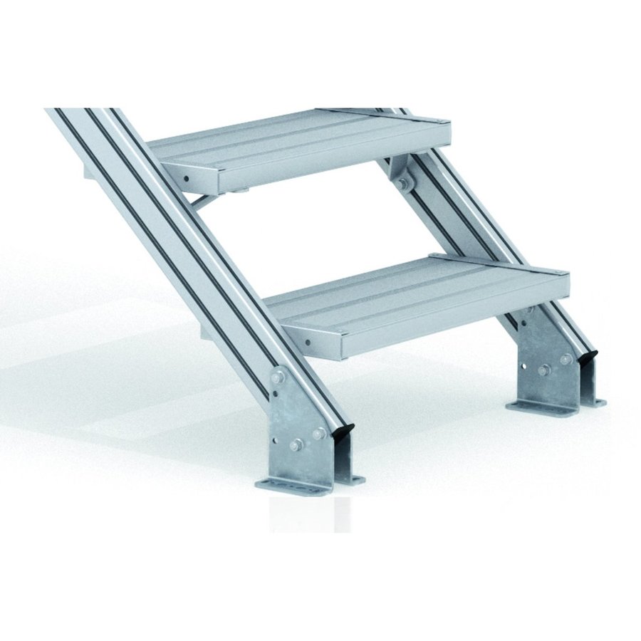 ZARGES LM-Überstieg 45° 11 Stufen, 600 mm breit, Höhe 2.240 mm